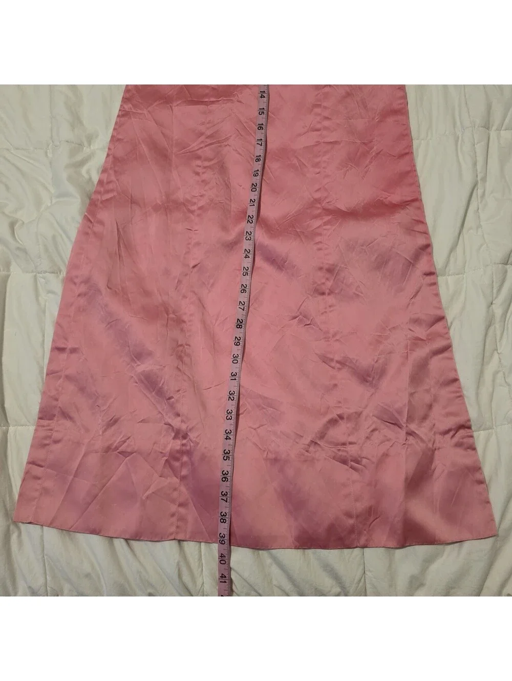 VTG Pink Satin Lace Dress 60s Mod Style Youth Approx 10-12 Retro Heirloom